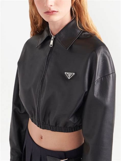 prada jacket teal|prada leather jacket for women.